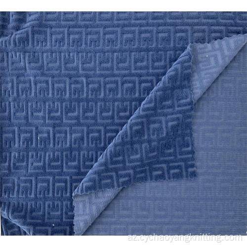 Xüsusi 100% Polyester düzənlikli Dyed Trikott Melvet
